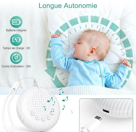 machine bruit blanc bébé longue autonomie idéale en voyage