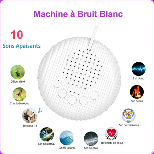 les 10 sons apaisants de la machine bruit blanc bébé NOXHIA